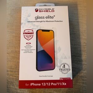 Lot of 3 Zagg InvisibleShield Screen Protectors for iPhone 12/12 Pro/11/XR